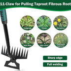 Weed Remover Tool,Portable Garden Weeder Tool,2026 New Gardening Weeding Tools,for Garden Hand Tools for Vegetable Gardening Backyard Farm Planting & Uprooting Weeding Tool (11 Teeth)