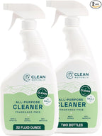 Clean Republic All-Purpose Cleaner, Daily Use Cleaning Spray for Kitchens, Bathrooms, and More, 32 Fluid Ounce Bottle, 2-Pack