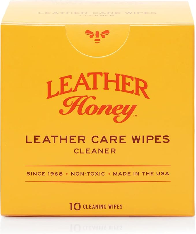 Leather Honey Cleaner Wipes with 8oz Conditioner