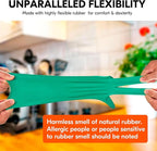 Vgo... 3-Pairs Reusable Household Gloves, Rubber Dishwashing gloves, Extra Thickness, Long Sleeves, Kitchen Cleaning, Working, Painting, Gardening, Pet Care (Size L, Green, HH4601)