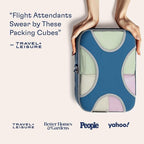 Shacke Premium 5 Packing Cubes Set - Lightweight Mesh Travel Luggage Organizers with Laundry Bag, 5-Piece Suitcase Storage System (Navy)