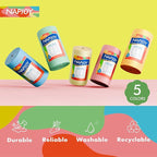 Napjoy Microfiber Cleaning Cloth Roll, 75PK Easy Tear Away Reusable Paper Towels, 12" x 12", Ultra Soft Micro Fiber Dish Cloths for Kitchen, Housekeeping, Window, Car, Garden, Bathroom, Green