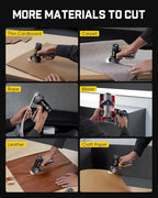 Fanttik C8 Nano Easyswap Cordless Electric Scissors with LED Display, Type-C Rechargeable Cardboard Cutter with 2 Blades, EasySwap Blade Change, LED Light, for Thin Cardboard Box Carpet Leather, Black