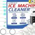 Ice Machine Cleaner Kit - 30Pack Ice Maker Cleaner Tablets - 10Pcs Pipe & Crevice Brush Set - Commercial & Portable Countertop Icemaker Cleaning Solution