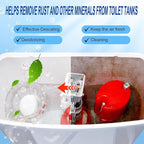 Automatic toilet cleaning tablets,50 packs-bleaching, descaling, deodorizing-water tank drop tablets, fresh smell, safe, for removing stains and scale, recommended for most toilets, cost performance