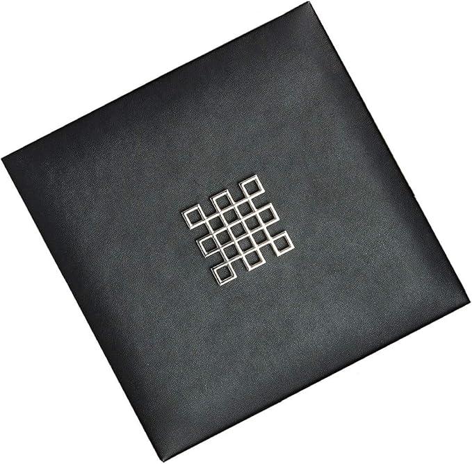 Lid for Stackable Jewelry Tray - Mirror on The Bottom - Modern Handle - Cover Compatible with Other Glenor Stacking Trays - Black