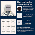 Swedish Dishcloths for Kitchen, 8 Pack Japanese Pattern Reusable Paper Towels with Clips, Non-Scratch Swedish Dish Towels, Super Absorbent Cellulose Dish Cloths, No Odor