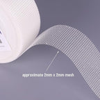 Drywall Joint Tape (2inch X 164ft) Self Stick Repair Mesh Tape Fiberglass Drywall Patch Hole Heavy Duty Wall Repair Mesh Spackle Tape Wall Crack and Seam Repair