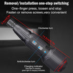 Electric Screwdriver Cordless Rechargeable Power Screwdriver Set, Portable Automatic Home Repair Tool Kit with LED Lights & USB Charging Cable for Men (2PCS)