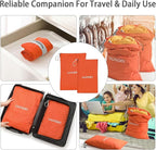 WiseBoy 2 Pack Laundry Bags, Washable Wet Dry Bag, Travel Laundry Bag Dirty Clothes Organizer, Swimming Yoga Bathing Suit Workout Wet Dry Bag - Orange