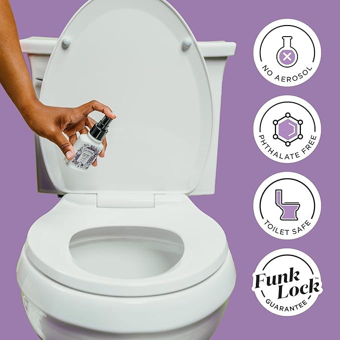 Poo-Pourri Before-You-Go Toilet Spray Refill, Lavender Vanilla,16 Fl Oz, Up to 800 Uses, Bathroom Odor Deodorizer with Essential Oils for Home or Work, Lavender, Vanilla and Citrus Scent
