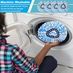 12 Pack Spin Mop Replacement Head,Fit for Rinse Clean 2-Tank System, Microfiber Mop Head Replacement Easy Wring Mop,Refill Mop Replace Head for Floor Cleaning
