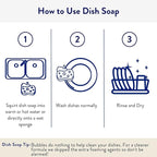 THE CLEAN PEOPLE Liquid Dish Soap - Clean, Simple Ingredients - Extra Scrubbing Power (Citrus Clove Scent) 12 fl. oz (3 Pack)