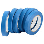 Premium Blue Masking Tape,Painters Tape,Blue Painters Tape for Automotive,DIY Paper Arts & Crafts, Spraying Drywall Paint, No Residue & Easy to Clean Up,6pcs 0.7inches X 54 Yd Painter's Tape