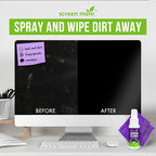 Screen Mom Screen Cleaner Purple Microfiber Cloths (6-Pack) - Microfiber Screens Cleaner Cloths, TV Cleaning Cloth for Electronic Cleaners, Laptop, Computer & Car Screens Cleaning Kit, TV Cleaners