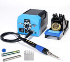 YIHUA 936A II Soldering Iron Station Kit, 65W with Intelligent Working Light. Easily Adjustable from 392℉～896℉. With Plug-in Iron Handle, a Solder Iron Stand, Solder Wire & 5 extra Solder Tips.
