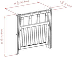 Winsome Reese Luggage Rack with Storage Shelf, for Guest Room, Bedroom, Foldable, No Assembly, Espresso
