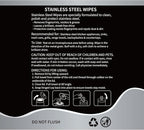 4 Pack Stainless Steel Cleaner Wipes 240 Count Stainless Steel Polish Wipes Cleaner for Kitchen Oven Refrigerator Dishwasher Microwave Cleaning and Protection