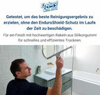 Professional Squeegee - Premium Quality Silicone Rubber Blades with Ergonomic Handle for Streak-Free Cleaning - Perfect for Windows, Shower Doors, and Railings