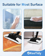 Washable Microfiber Cloths Steam Cleaner Pads Compatible with Dupray Neat Steam Cleaners Accessories Steamer Mop Cleaning Pads, 8 Pack