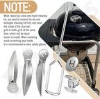 18-1/2-Inch Grills One-Touch Cleaning System Kit, for Weber 7443 90719 Charcoal Grill/Kettle Grills Replacement Parts 7444, Easy to Install and Durable.