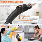 Handheld Steam Cleaner with Handle Button Control, 2500W High Pressure Steamer for Cleaning Car, 15 in 1 Multi-Purpose Portable Steam Cleaner for Home Car Upholstery Cleaning Tools