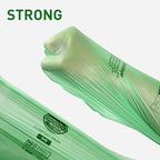 55-60 Gallon Compostable Trash Bags Liners, Heavy Duty Extra Thick 1.57 Mil, 208.2 Liter, 15 Bags, Lawn, Yard, and Restaurant Use, ASTM D6400, US BPI, OK Compost Home Certified