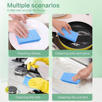 Large Cellulose Sponges, Kitchen Sponge for Dish, Thick Heavy Duty Scrub Pads, Non-Scratch Scrubber for Household/Cookware/Bathroom/Office/Boat 5.5" x 3" x 1" (7 Pack) Blue