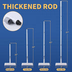 BOOMJOY Grout Brush with Long Handle, 57" Grout Cleaner for Tile Floors, Double-Sided with V-Shape Stiff Bristles for Bathroom, Patio, Kitchen, Wall, Corners and Deck