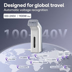 Travel Steamer for Clothes,100V-240V for Globle Traveling,Book-size Integrated design,Steamer ＆ Iron 2 In 1 for Clothes Portable mini, Clothes Steamer handheld for Home,Office(Panda color)