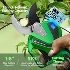 NEXON Cordless Electric Pruning Shears, 2-in-1 Tree Trimmer & Pole Pruner, 1.6" Cutting Capacity, 4000mAh Battery, Brushless Motor, Compatible for Makta 20V Battery, Garden Branch Cutter