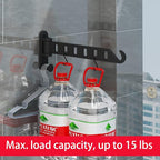 Laundry Drying Rack Wall Mounted Clothes Drying Rack Clothes Hanger Coat Hanger Garment Hooks Metal Clothes Hooks Black