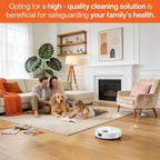 Floor Cleaning Solution Orange Scent, Compatible with Roborock Cleaning Solution Quick Drying Without Residue Suitable for All Robot Vacuums and Wet Dry Dual-Use Vacuum Cleaners (1 L, Orange)