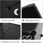 AWTATOS Cube Storage Organizer, 16 Cube Closet Organizer, Stackable Storage Cube Shelves, DIY Portable Closet Clothes Organizer Shelving for Bedroom, Closet, Wardrobe, Bathroom, Black