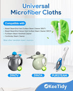 Universal Steam Mop Pads Compatible with Bissell Steam Shot Cleaner Compatible with Wagner Steam Cleaner Accessories, Reusable Mop Pads Replacement 5 Pack