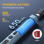 VIGRUE Electric Screwdriver, 155 IN 1 Mini Precision Screwdriver Set, 3 Torque Settings with 140 Magnetic Precision Bits, Power 650mAh Cordless Screwdriver Kit for Laptop Camera Watch Drones Repair