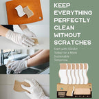 Plant-Based Kitchen Sponges - FSC Certified and PETA Approved, 12 Count