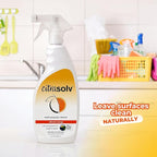Citra Solv All Purpose Cleaning Spray – Powerful Citrus Degreaser for Kitchen & Bathroom, Multi-Surface Cleaner, No Harsh Chemicals, Valencia Orange 22oz (2 Pack)