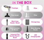 Handheld Vacuum Cleaner Cordless - 17500PA Strong Suction Rechargeable, 3-Speed Adjustable Portable Mini Dust Buster for Pet Hair, Car Detailing, Home, Office & Car Cleaning