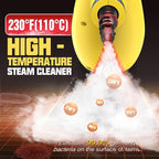 Pressurized Handheld Steam Cleaner for Home, Multi-Surface Steamer with 12 Accessories, 12.8oz Natural Steamer for Cleaning Car, Bathroom, Shower, Upholstery, Grout, Window, Grease