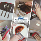 Microfiber Cleaning Cloth Lint Free Glass Cleaner Window Polishing Streak Free Miracle Easy Clean Rag Reusable for Mirror Kitchen Dish Auto Detailing, Pack of 6, 16"x12", Grey-red