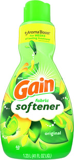 Gain Laundry Fabric Softener Liquid, Original Scent, 41 Fl Oz, 48 Loads, He Compatible, Pack Of 4, (Packaging May Vary)