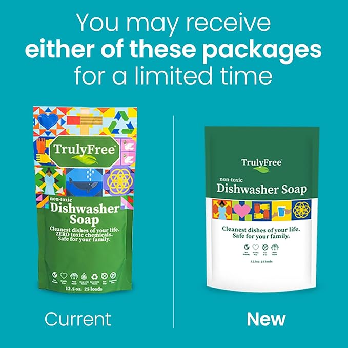 Automatic Dishwasher Detergent Powder - Concentrated Dishwashing Detergent, Dish Soap, Hard Water Stain Remover, Kitchen Cleaning Supplies, No Harmful Ingredients - 12.5 oz (Pack of 1)