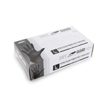 Safeguard, Nitrile Disposable Gloves, Powder Free, Industrial Grade Gloves, Latex Free, Dispenser Pack, Extra Large Size,Black, 100 Pc