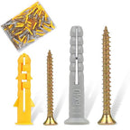 Drywall Anchors-180PCS Nails for Wall Anchors for Drywall Repair Kit, Premium Plastic Wall para Dry Wall Anchors and Screws Assortment Kit, Heavy Duty Self Drilling Picture Hanging Kit Hangers Screw