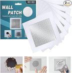 Drywall Repair Patch 4 Inch 6 Pack, Safe Mend Wall Repair Self Adhesive Fiberglass Wall Repair Patch Kit, Aluminum Metal Sheetrock Ceiling Dry Wall Patch (4"x 4")
