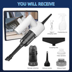 MDK 11-in-1 Set Window Vacuum Squeegee Cordless with 5 Versatile Cleaning System丨5000Pa Strong Suction Window Vacuum Cleaner丨Wet & Dry Vacuum Cleaning Tool Ultra-Light 1.1LBS丨DOE