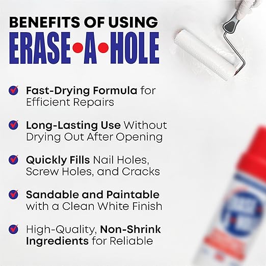 Drywall Repair Putty: A Quick & Easy Solution to Fill The Holes in Your Walls-Also Works on Wood & Plaster (2)