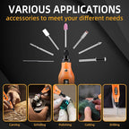 4V Mini Cordless Rotary Tool Kit with 5-Speed Control, USB Charging & LED Light,Includes 78 Accessories for Grinding, Engraving, Drilling, Polishing,Cutting and DIY Crafts