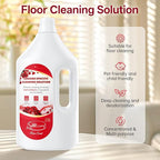 2.5L Floor Cleaning Solution Compatible with Roborock/Eufy/iRobot/Ecovacs/Dreame/Shark, Fragrance Deodorization, Deep Cleans for Multiple Hard Floors (2.5 Liter, 【Rose】)